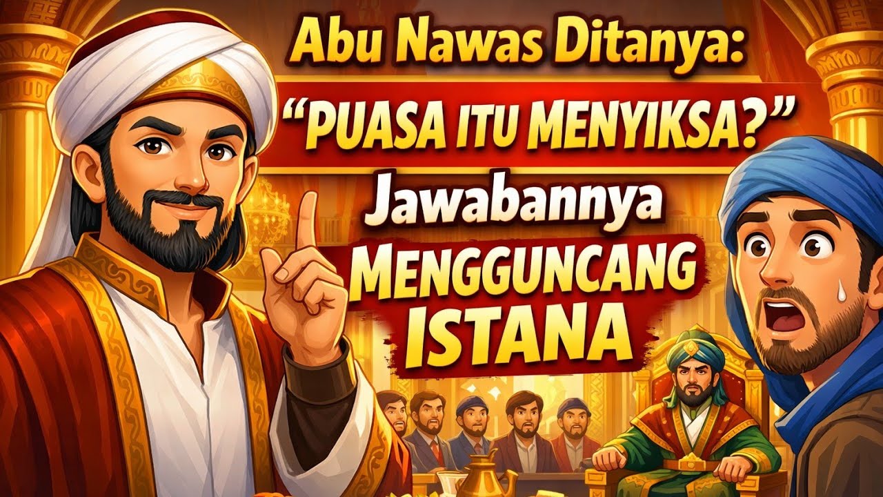 GEGER⁉️Abu Nawas Ditanya: “Puasa Itu Menyiksa?” Jawabannya Mengguncang Istana