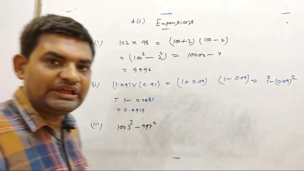 Icse S Chand Math Class 9 Chapter 4(B) Expansion