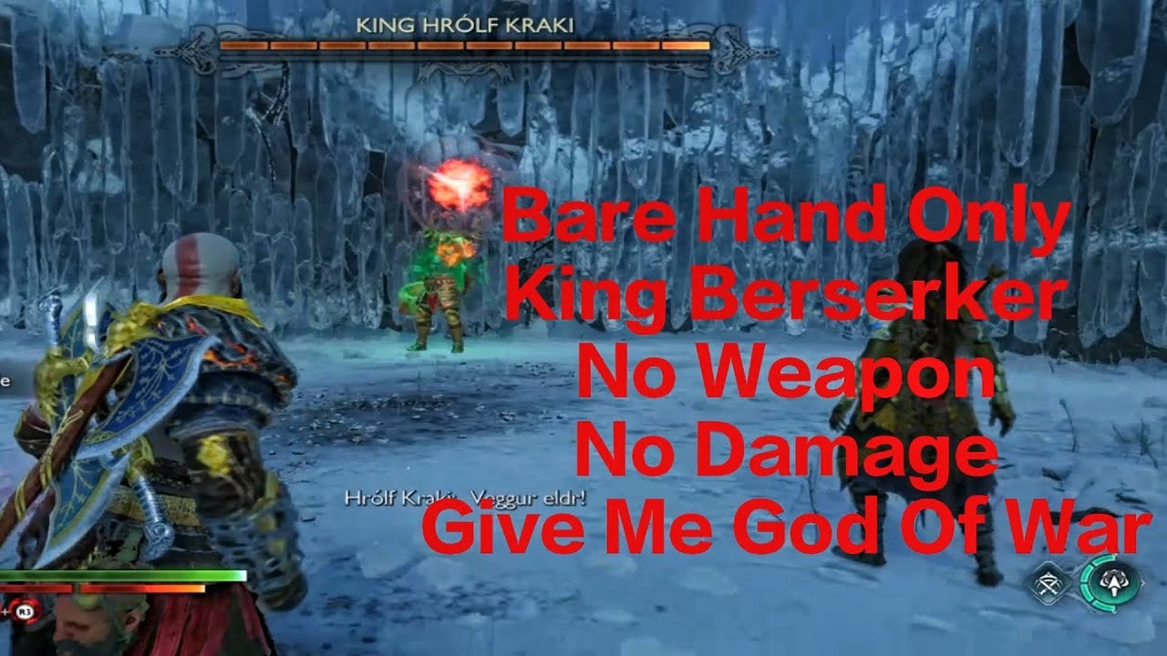 🤜Bare Hand Only🤛 | King Berserker | No Weapon | No Damage | Give Me God Of War🔥🔥God of war Ragnarök