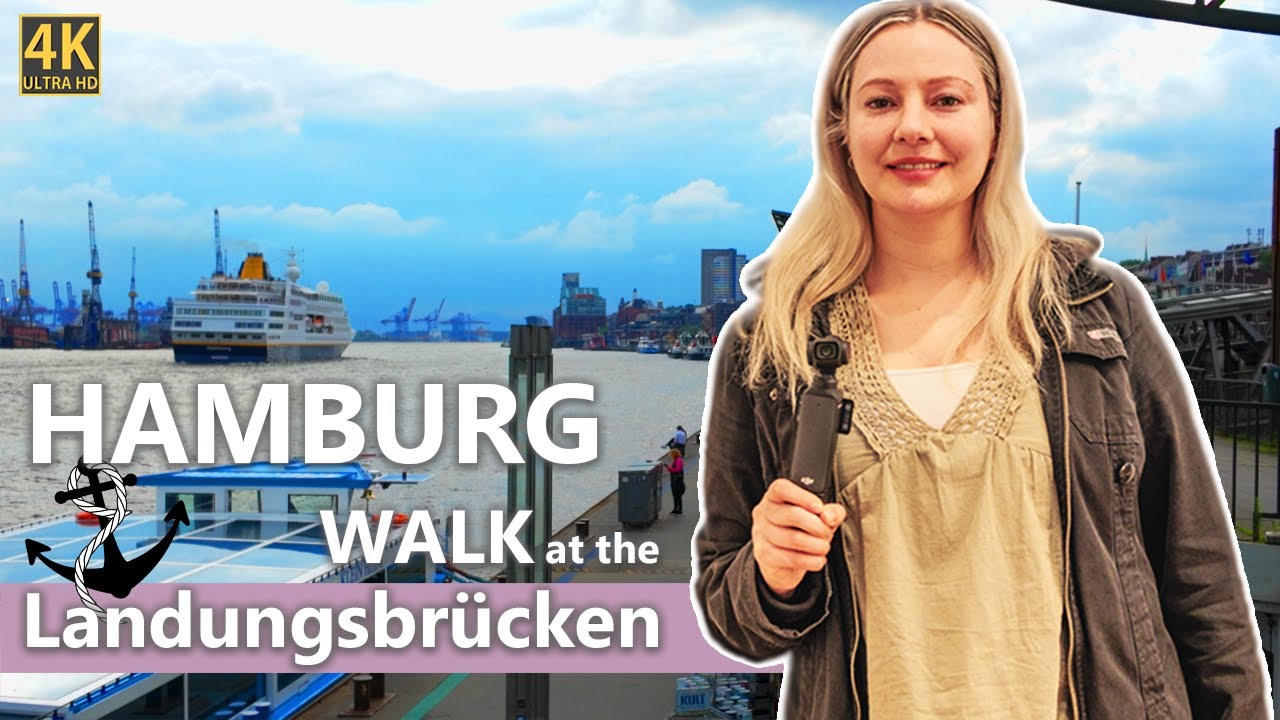 Hamburg⚓️Landungsbrücken 2024 🚢 St. Pauli Piers Walk・4K HDR