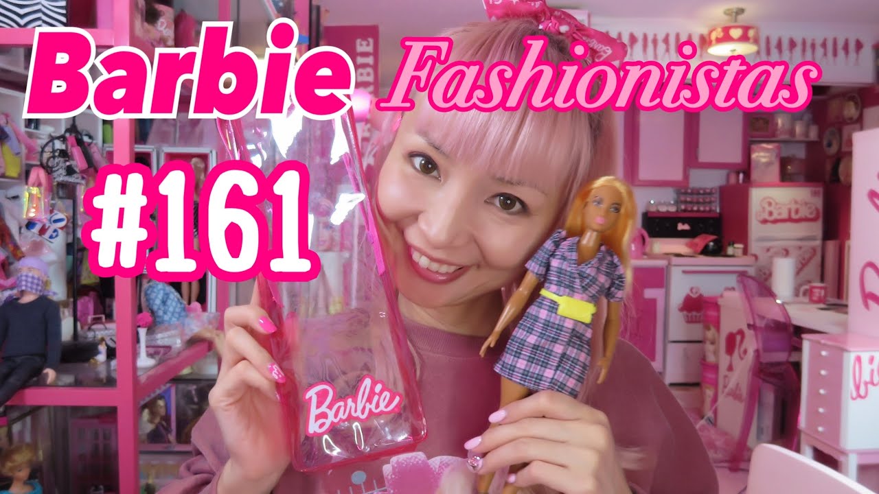 BARBIE FASHIONISTAS #161 PINK PLAID DRESS