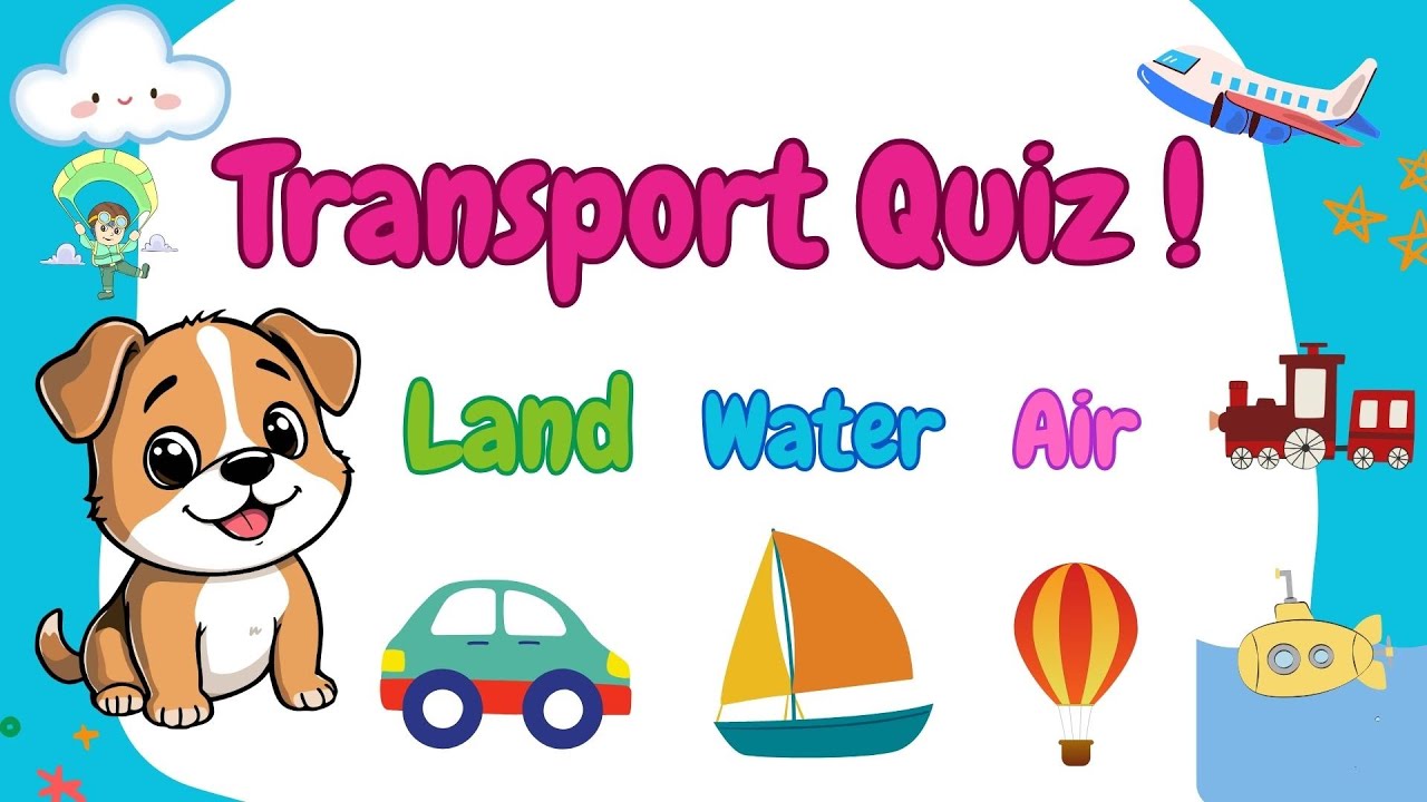 Land, Water, or Air Transport Quiz for Kids | Fun Learning Game #quiz #quiztime #learning #english