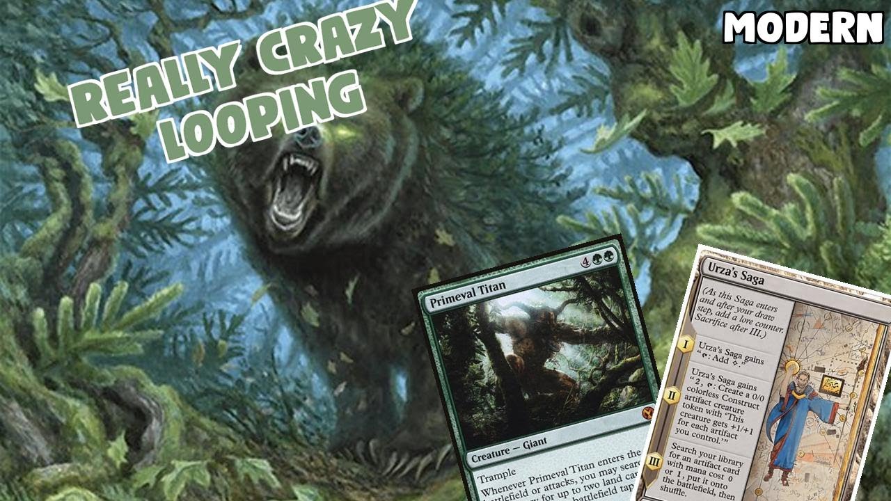 REALLY CRAZY LOOPING | Amulet Titan | Modern Challenge | MTGO