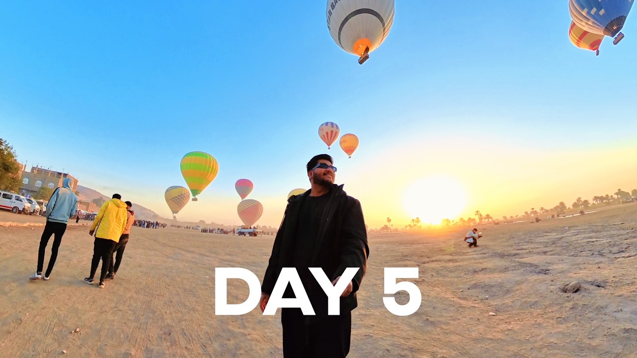LUXOR WEST BANK: Valley of the Kings, Hatshepsut & Sunrise Balloon Ride!  | 🇪🇬 (Egypt Day 5) #luxor