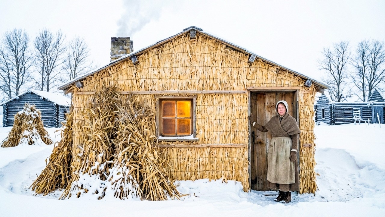 She Lined Her Shack With Dry Cornstalks — Unaware It Saves Her When a Blizzard Buries the Town