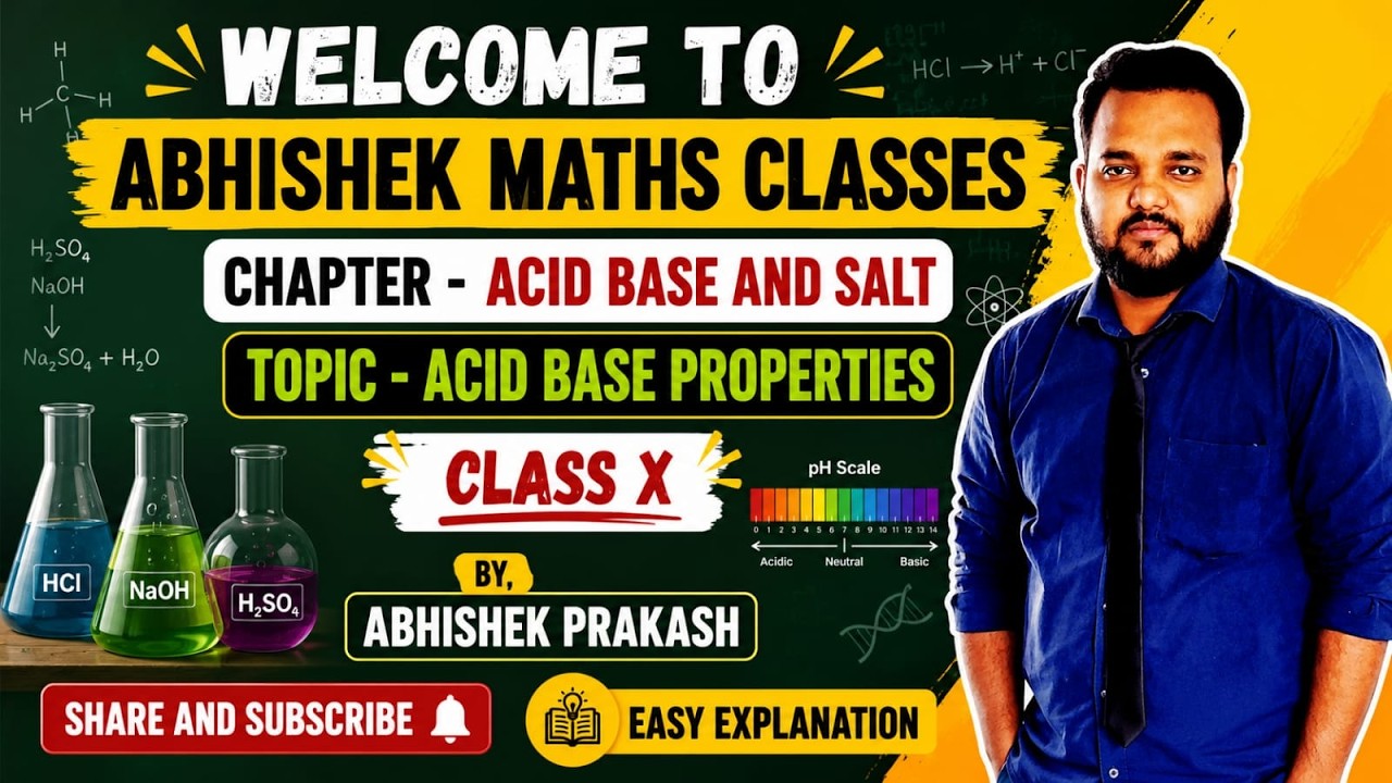 ACID BASE AND SALT CLASS X