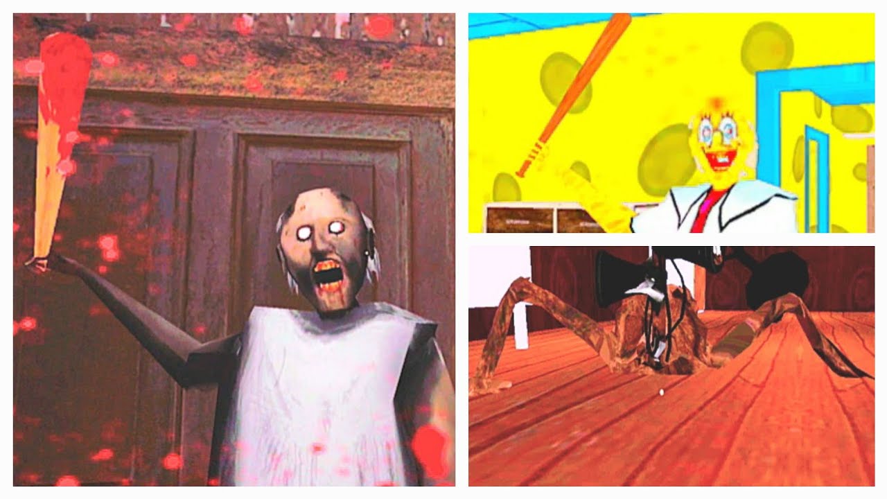 Funny Moments & Glitches in Sponge, Granny, Siren Head & Granny Legacy 😂👻