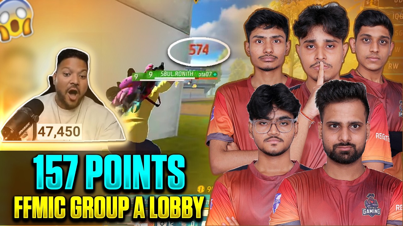157 POINTS | FFMIC GROUP A LOBBY PRACTISE SCRIMS | INSANE ARENA SHOCKED ON DELETE AWM HEADHOT 🥶|