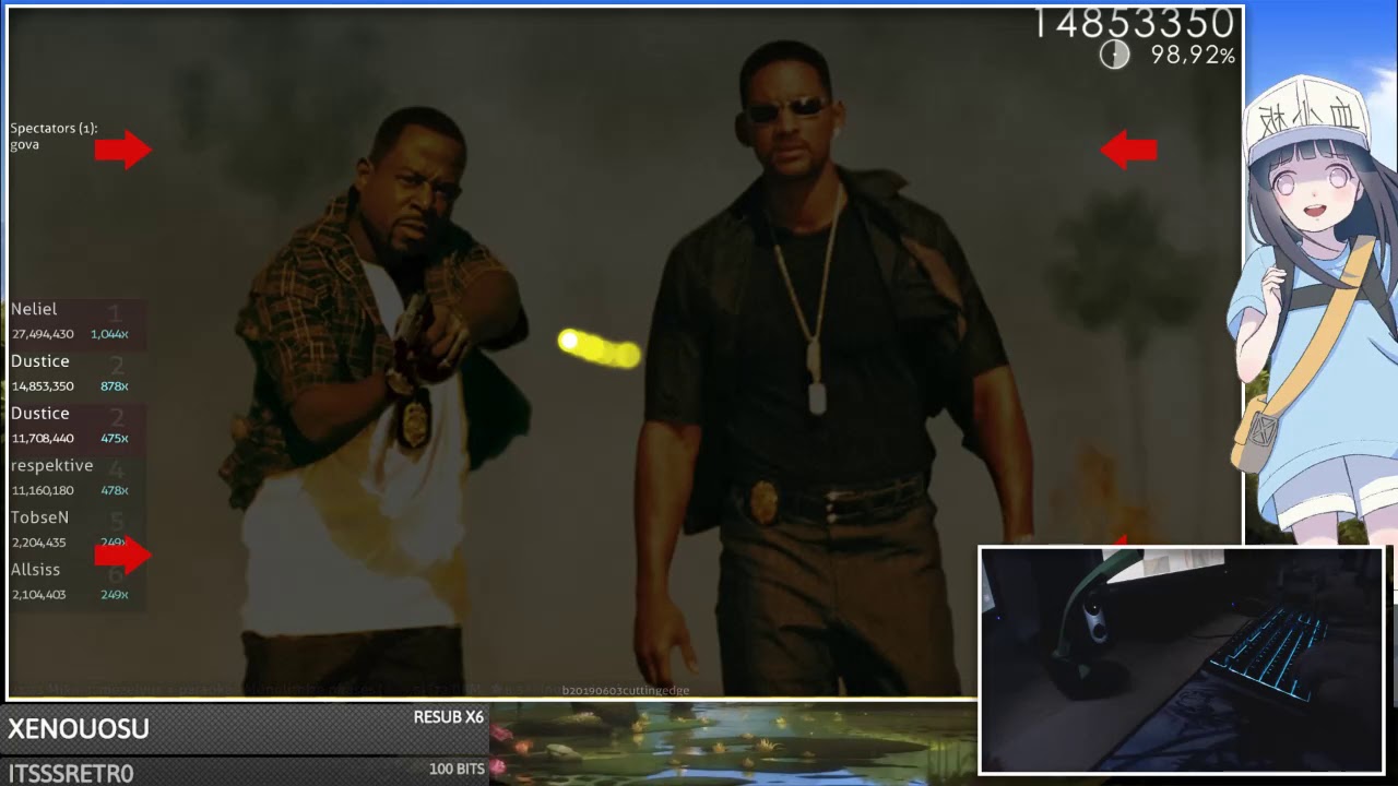 [8.01⭐Live] Dustice | t+pazolite - Bad Boy's missa [DoKo] 99.23% {#1 💖 1xSB} - osu!