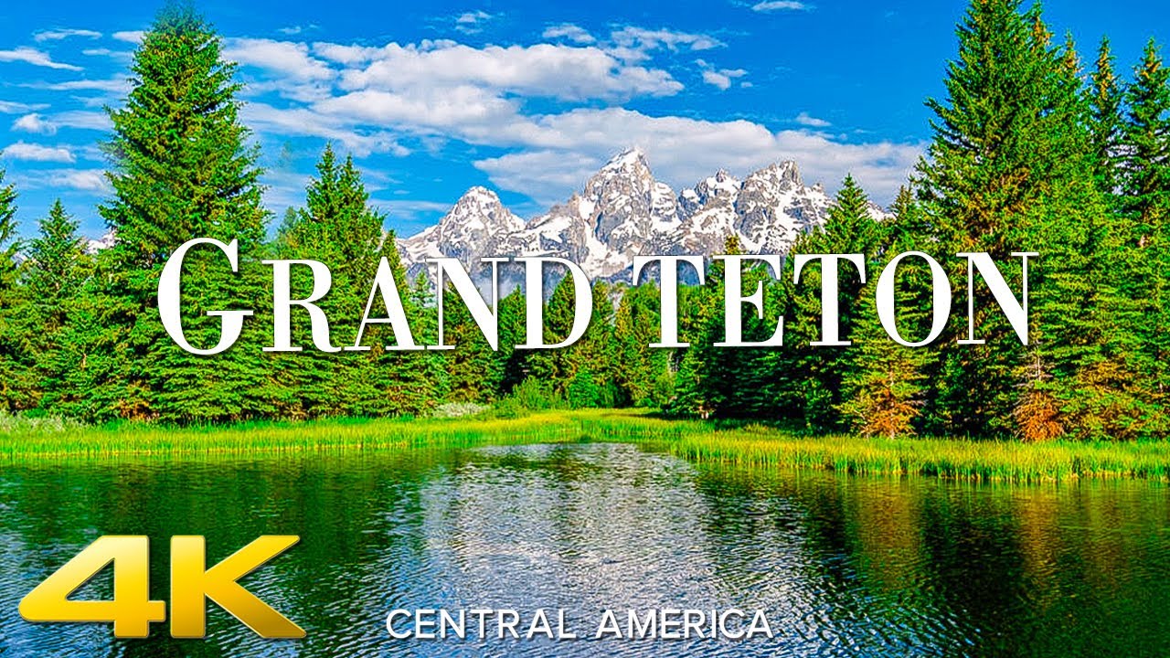 Grand Teton National Park 4K Ultra HD • Stunning Footage, Scenic Relaxation Film with Calming Music