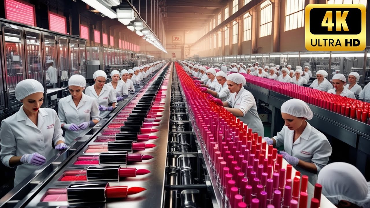How Lipstick Gets Made in Factory! Step by Step Process