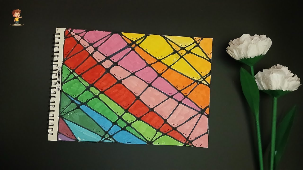 Relaxing Zentangle Art – Day 1 | Calm Pattern Drawing for Stress Relief | Zentangle Drawing