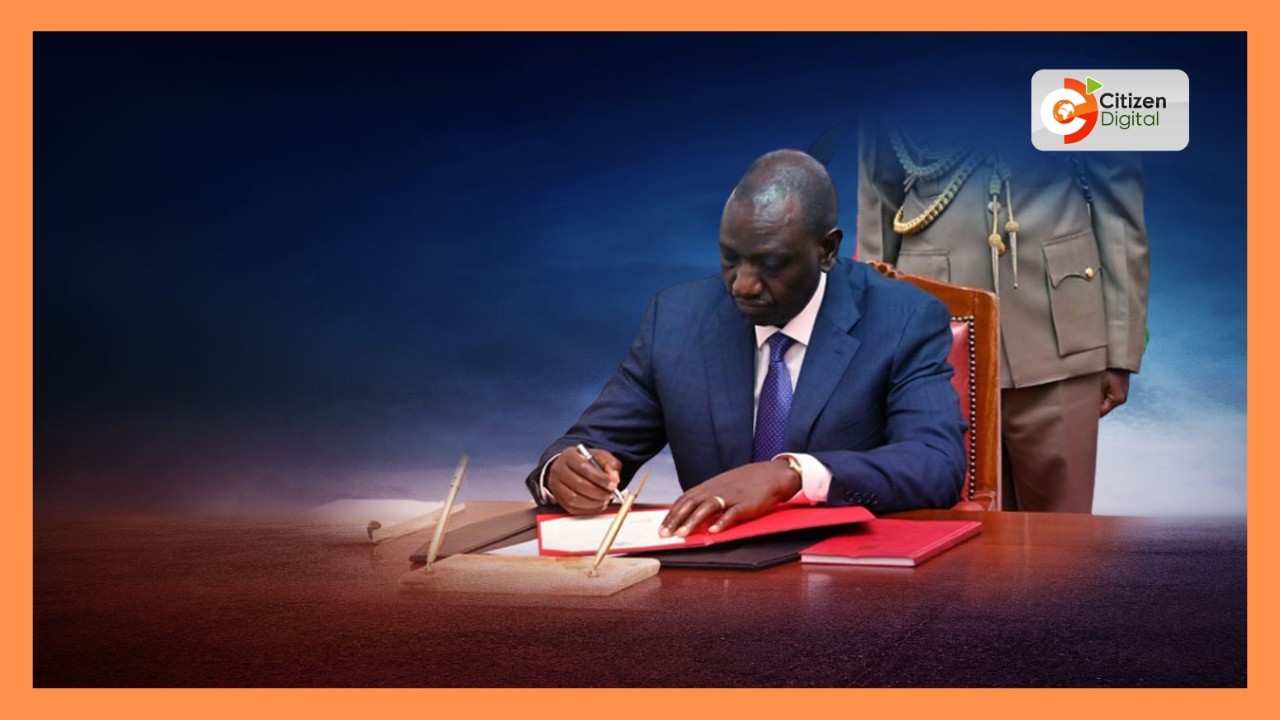Rais William Ruto atia saini mswada kuwa sheria