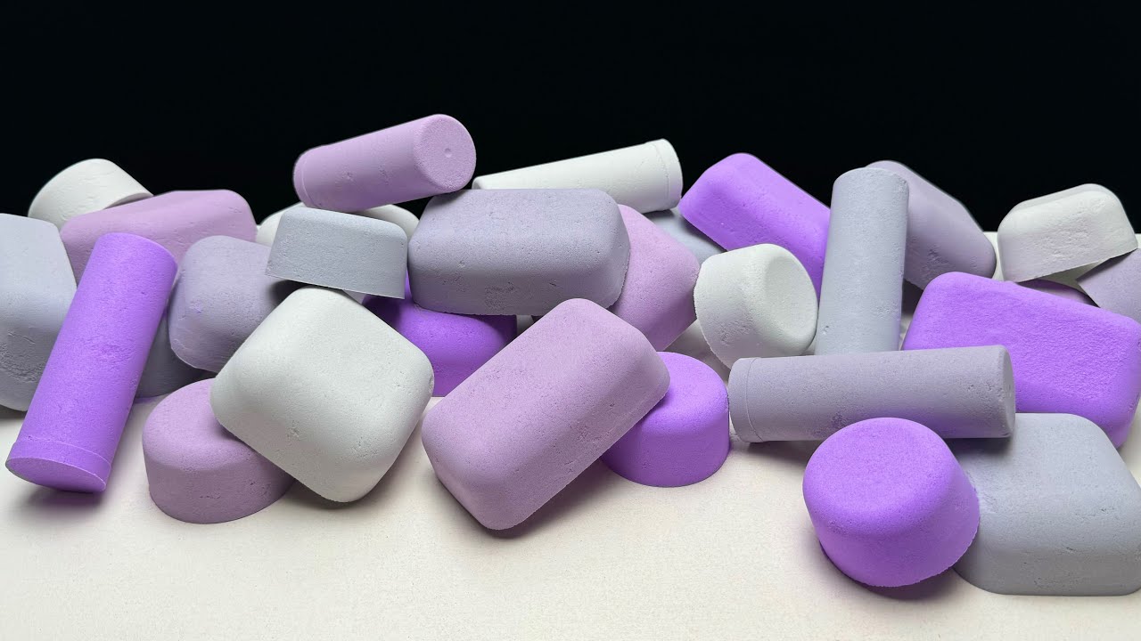 ASMR baking soda shades of purple💜
