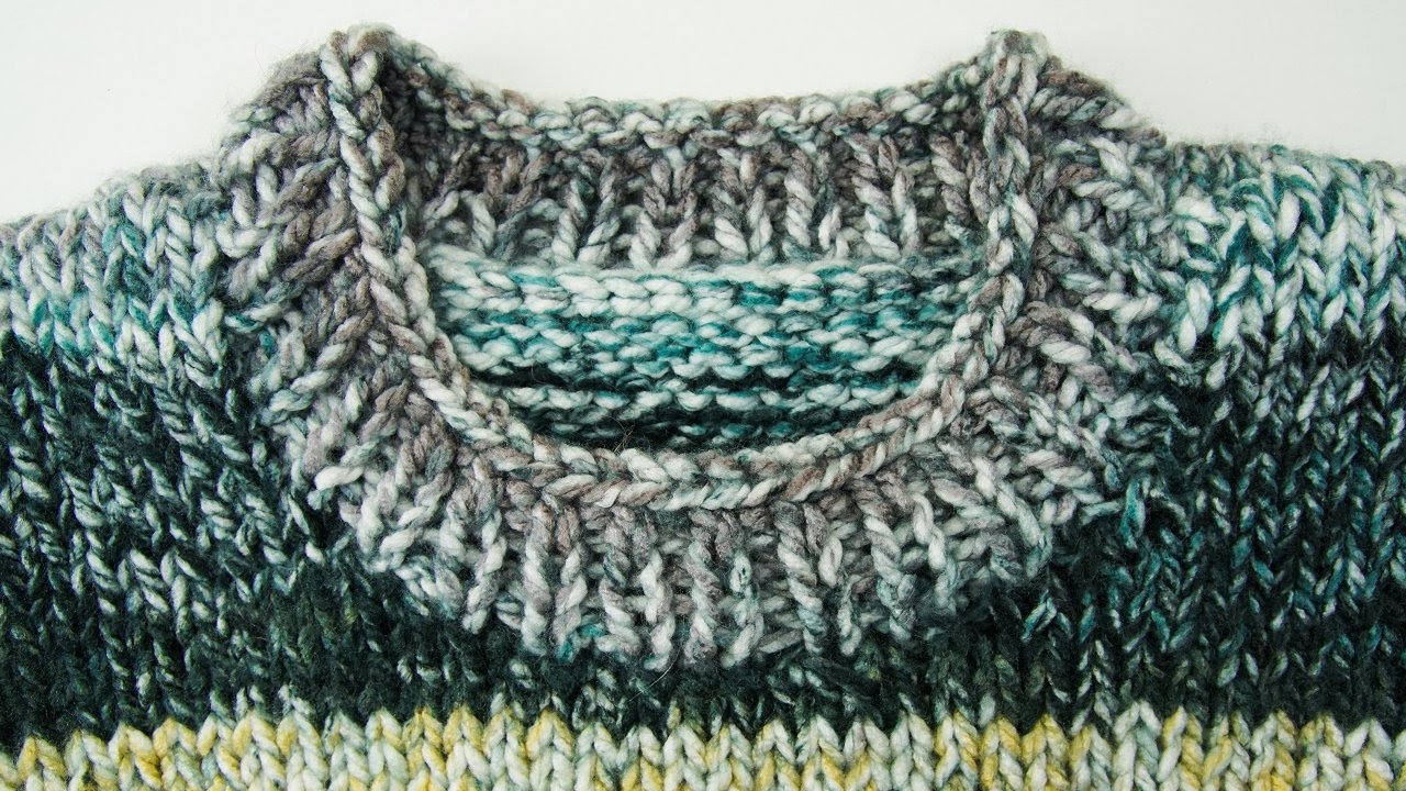 BLENDE STRICKEN FÜR HALSAUSSCHNITT PULLOVER ANLEITUNG