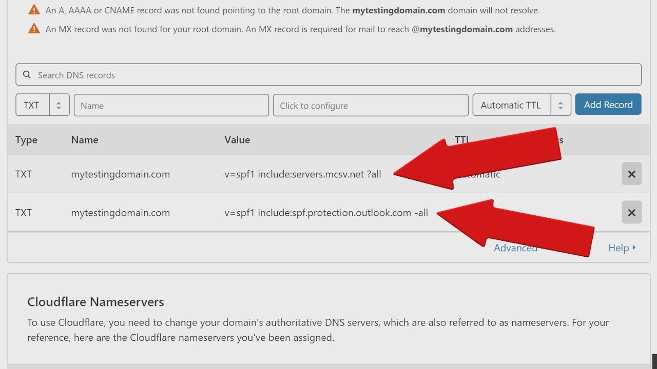 How to Create a Single SPF Record from Multiple DNS Records (i.e. MailChimp & Office365)