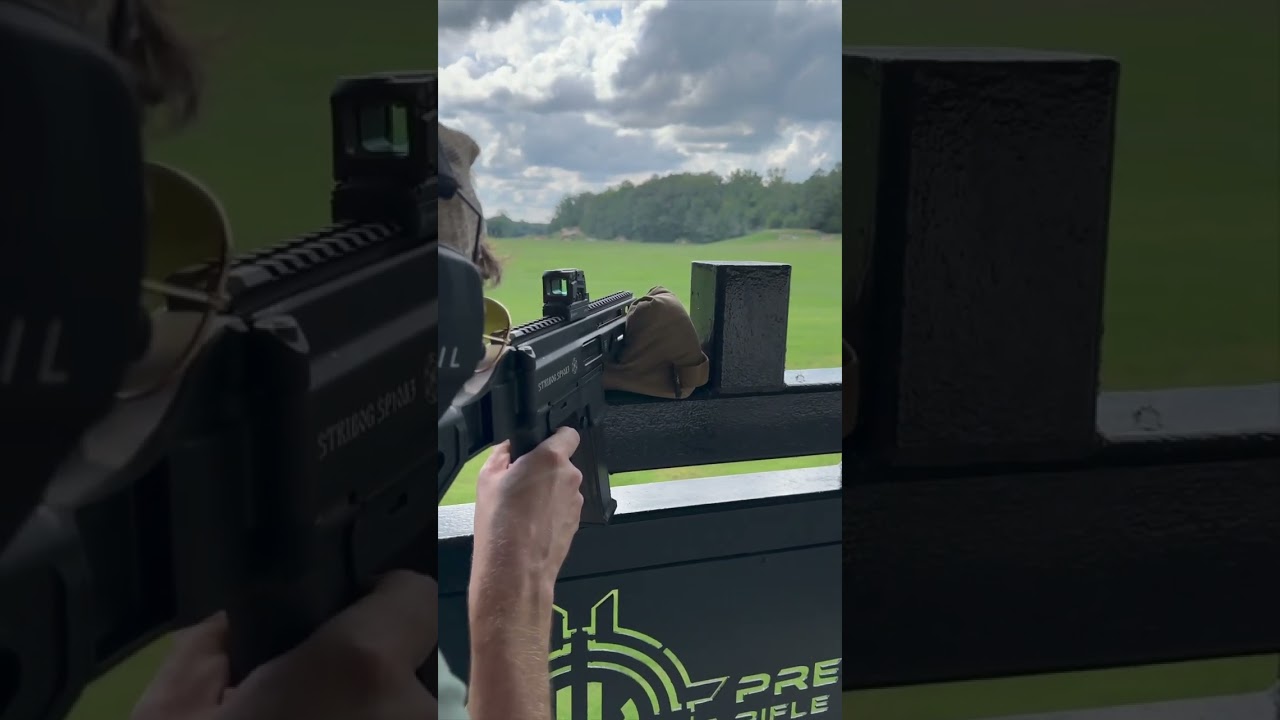 Plinking with the Stribog 10mm at 200 yards.