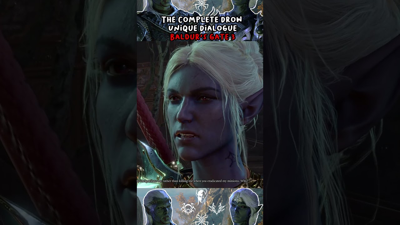 Minthara Ask Lolth-Sworn Drow Why Save Her And Not Kill Her #tjoajunchoi #baldursgate3