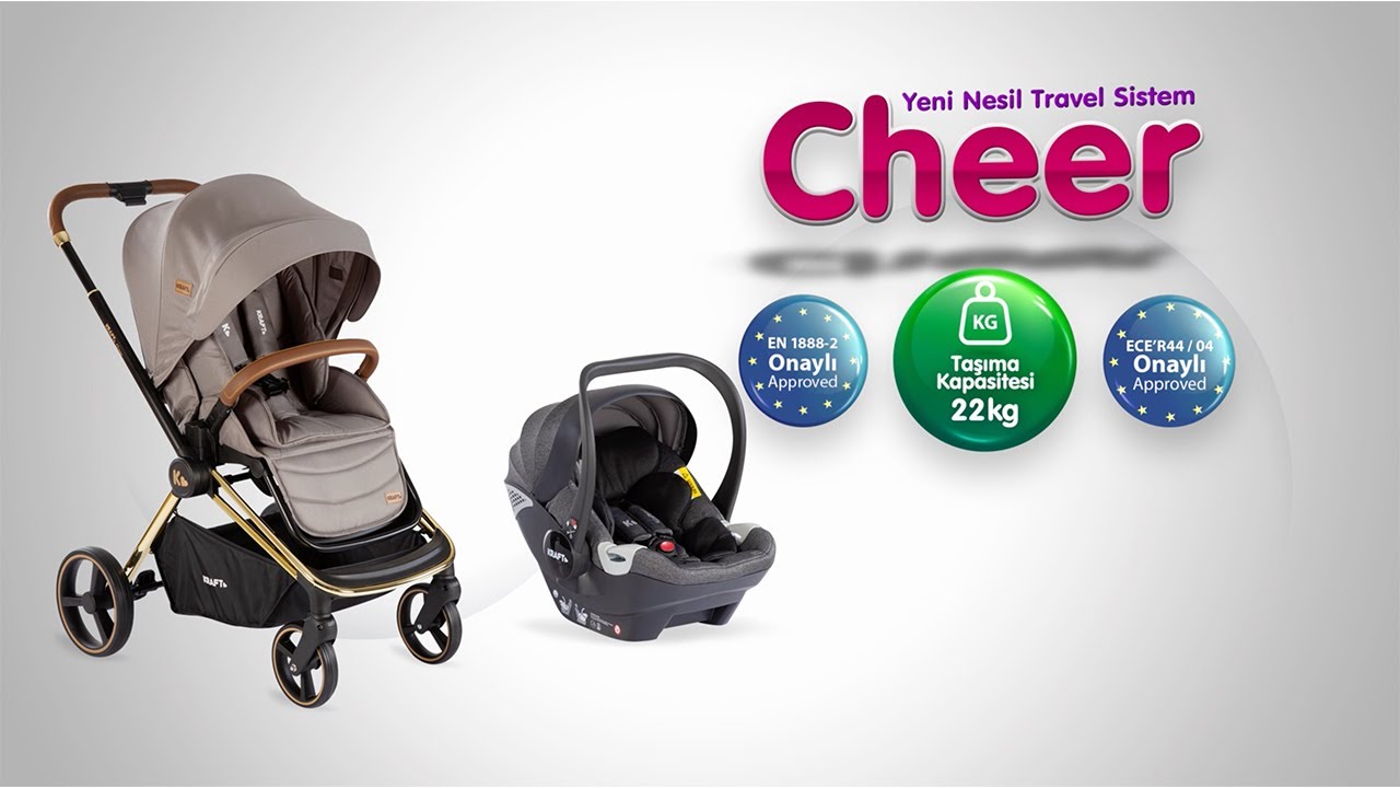 Kraft Cheer Travel Sistem Bebek Arabası - Taşıma Kapasitesi: 22kg