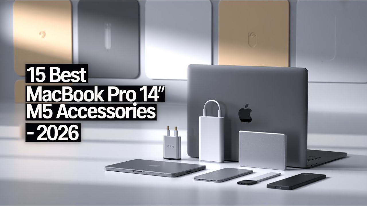 Аксессуары для MacBook Pro 15 дюймов, 14 дюймов, M5, 2026 год.