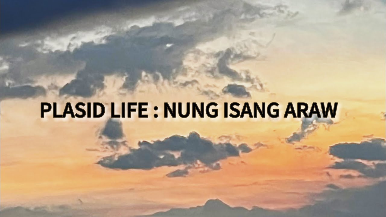 PLASID LIFE: NUNG ISANG ARAW