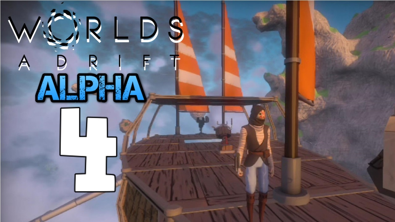 Braving the Wind Wall - Manta Ray Attack! - Worlds Adrift Alpha Gameplay - Part 4