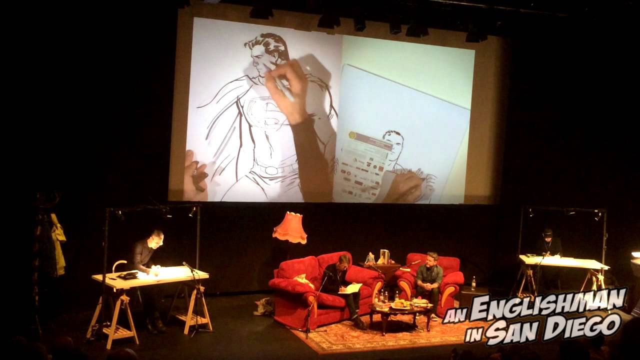 LICAF 2015: The Big Comic Draw (03 Panel Close - Immonen, Cooke & McQue take on Superman)