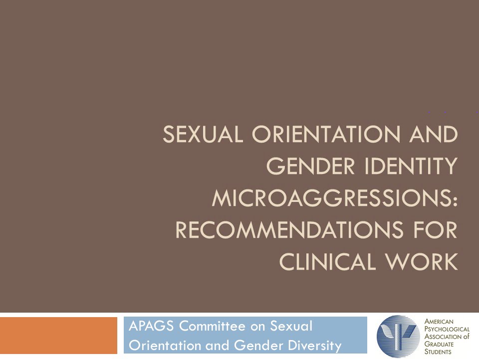 Sexual orientation and gender identity microaggressions in clinical settings
