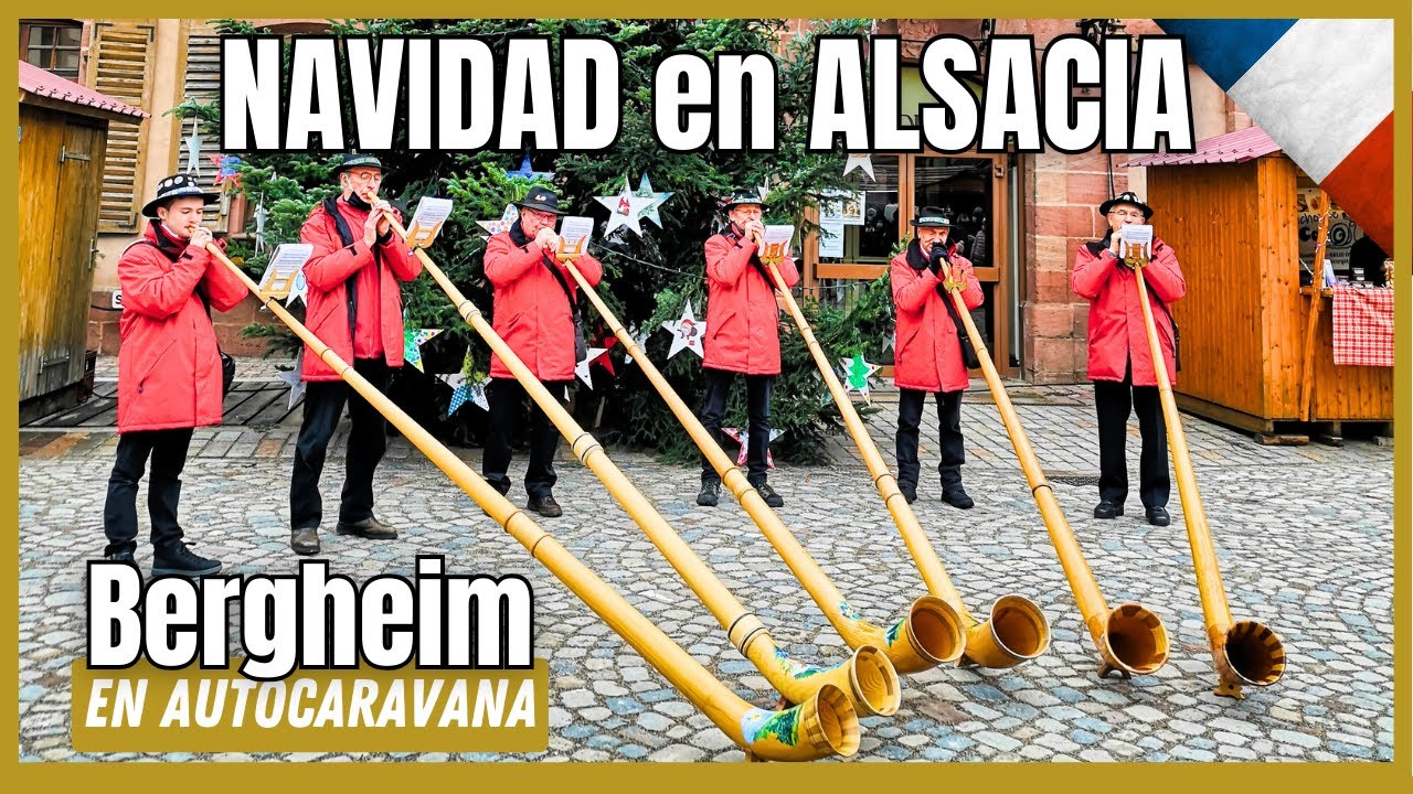🇫🇷 BELENES y VILLANCICOS en BERGHEIM | 🎅 NAVIDAD en Alsacia #8 | En AUTOCARAVANA