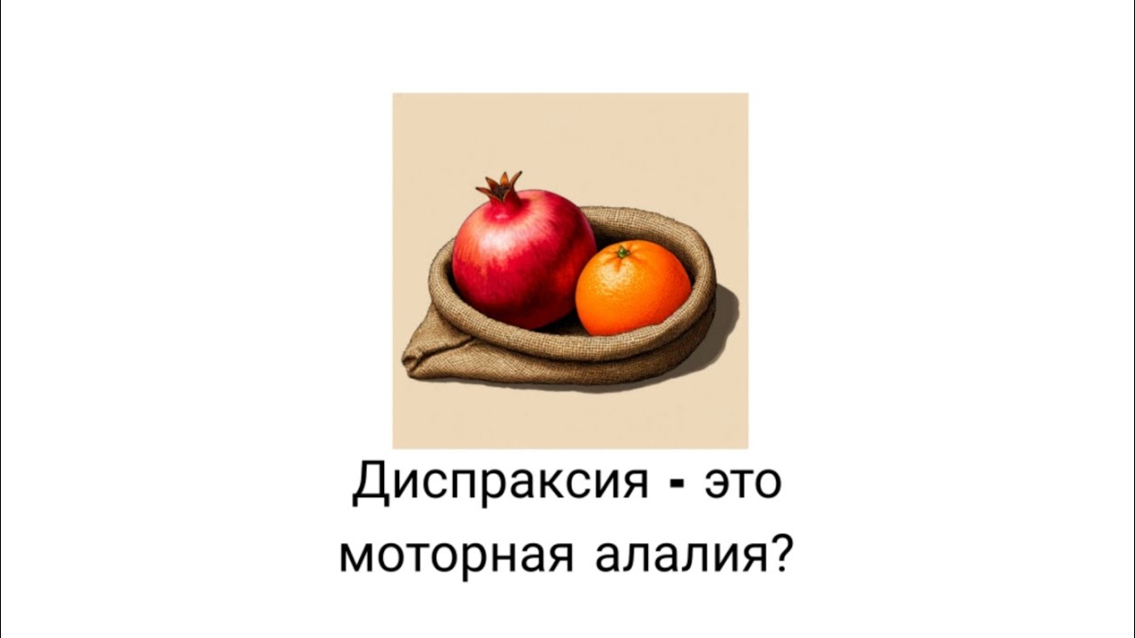 Диспраксия - это моторная алалия? 