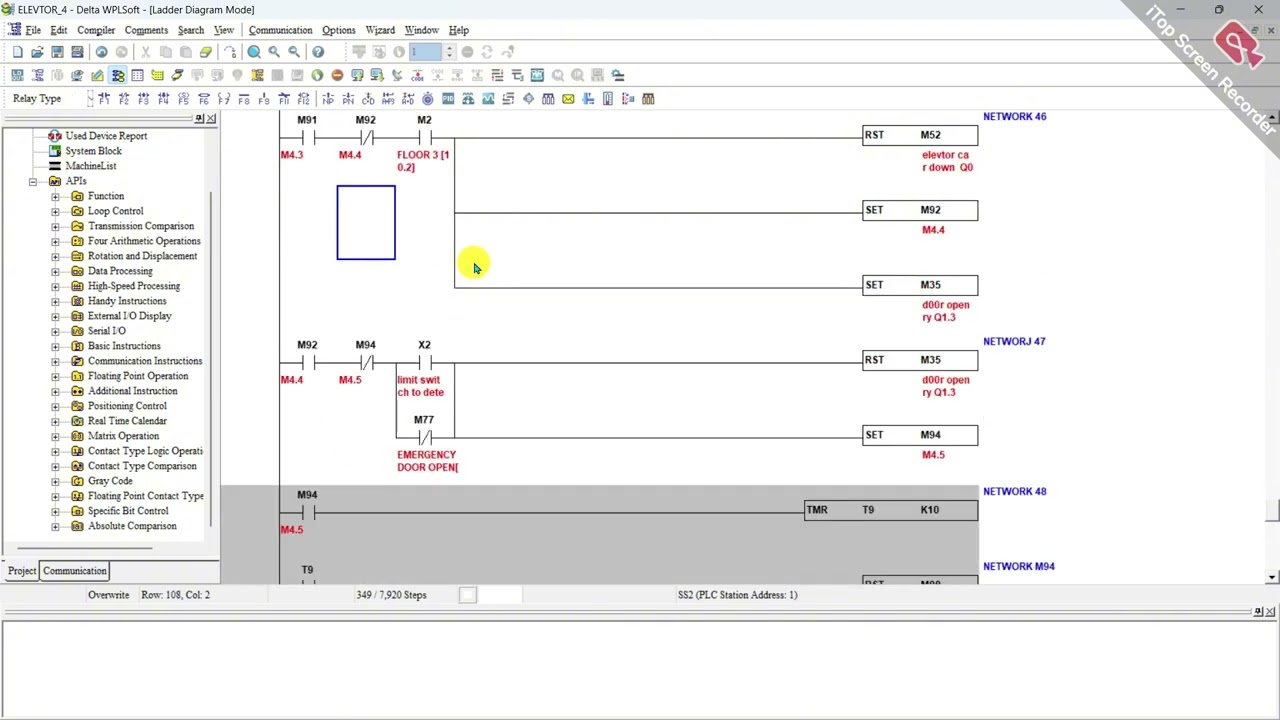 DELTA PLC [ ELEVATOR PART-10 ] PROGRAMMING
