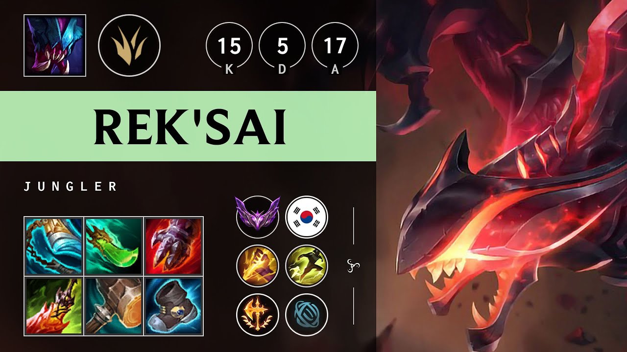 Rek'Sai Jungle vs Nidalee - KR Master Patch 25.21
