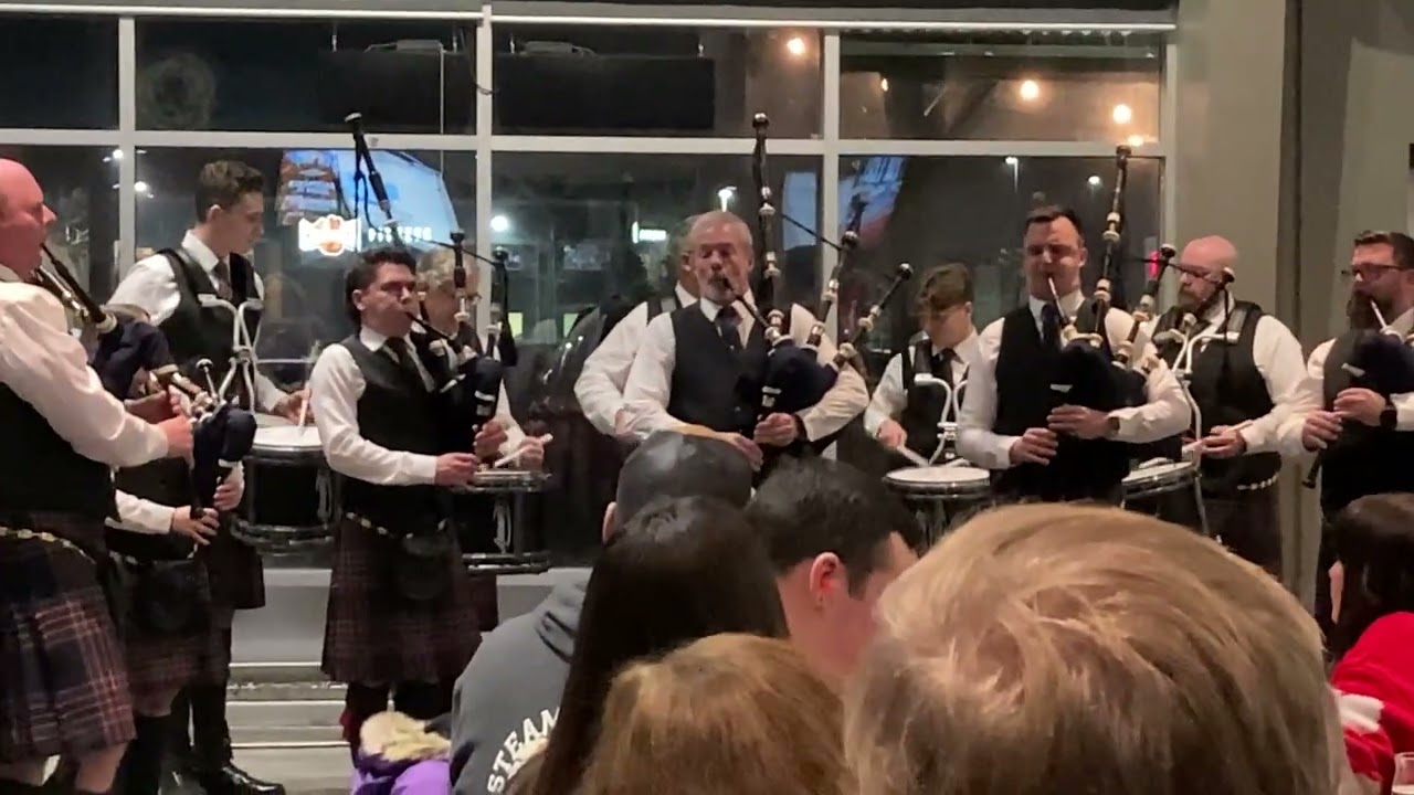 Dominion Pipe Band performs Miss Cassandra Hill