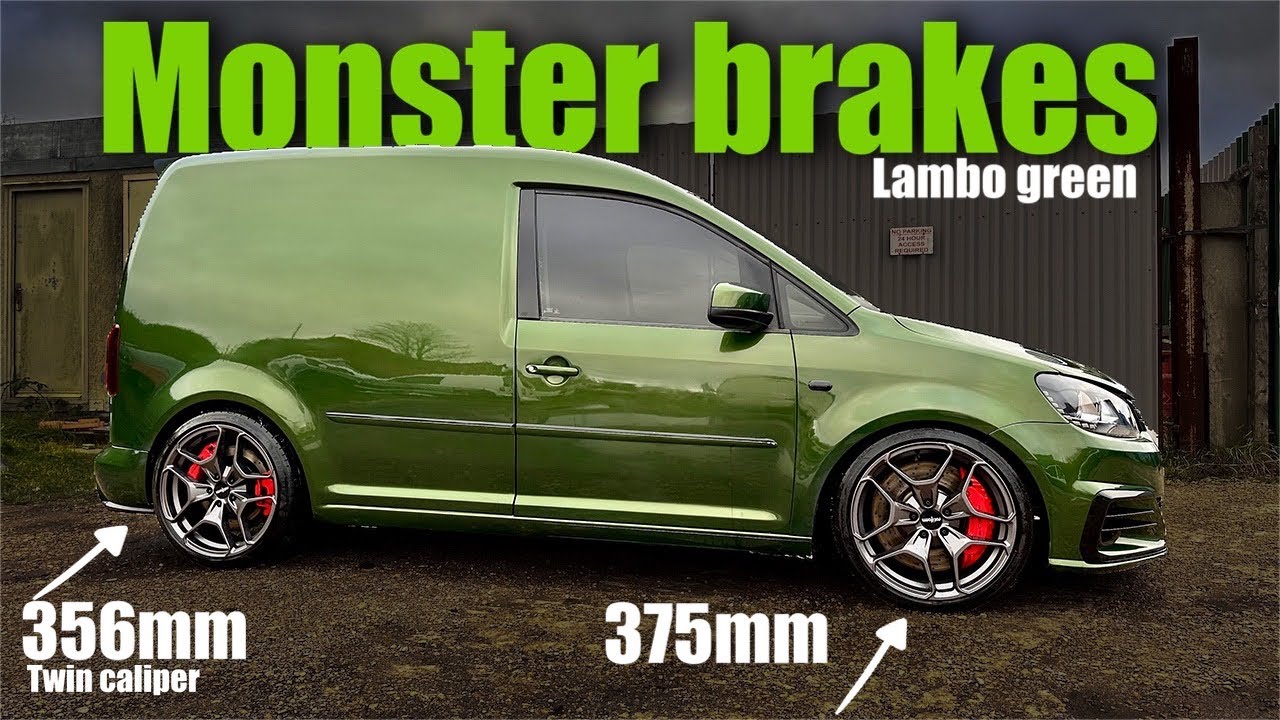 Lamborghini verdant green Vw caddy massive brakes (insane)