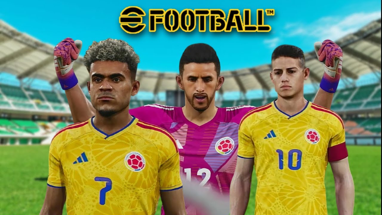 Actualización eFootball ⚽Colombia 100% Licenciada! Uniforme y Caras Reales💛💙❤️