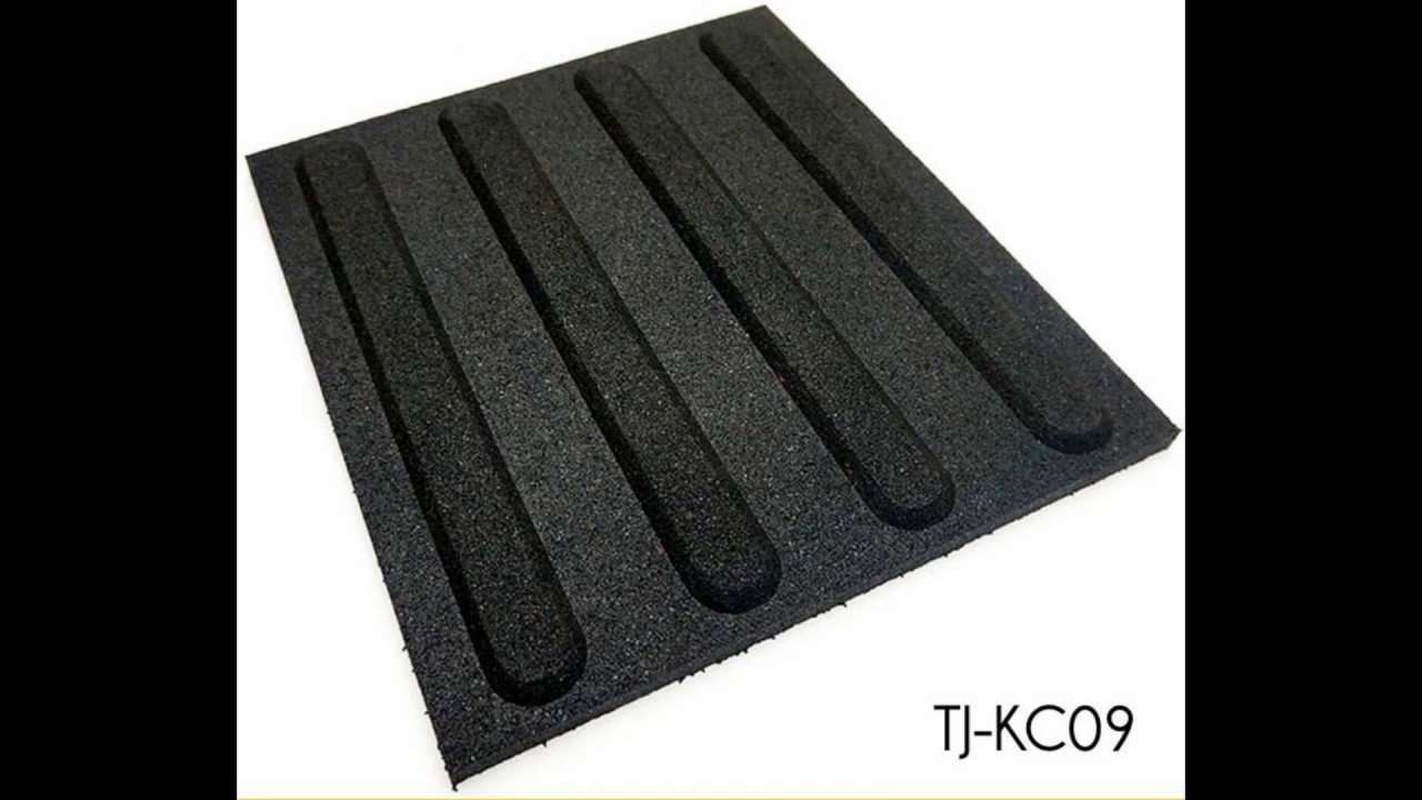 Black Outdoor Rubber Floor Tiles Walkway Pavers Supplier