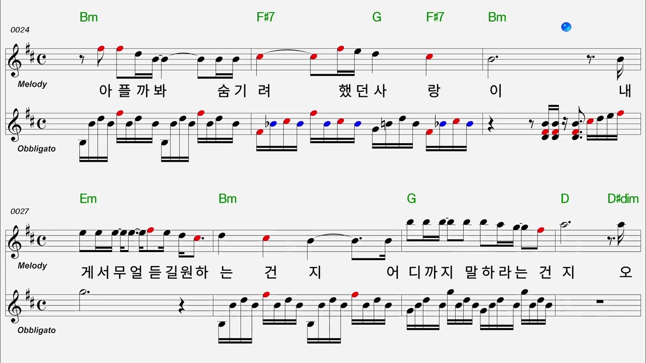 슬픈 고백  Flute
