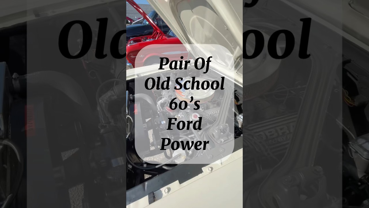 Pair Of Old School 60&rsquo;s Fords! Torino GT & Mustang At Local Car Show!