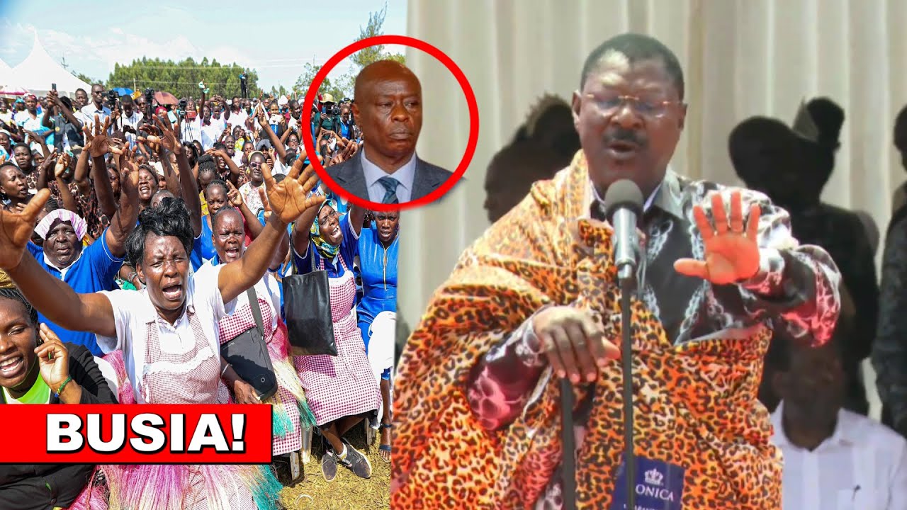 Drama in Busia, people walk away after Wetangula called Gachagua 'Mkabila'🔥
