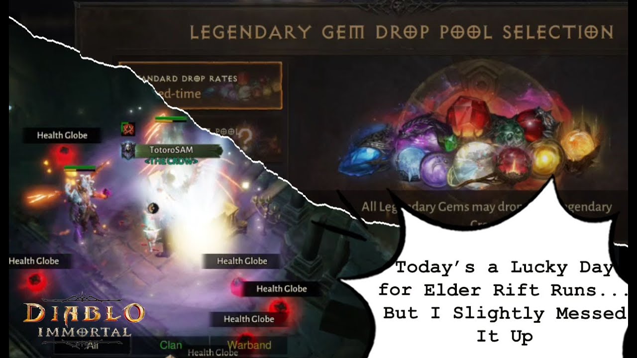 Today's a Lucky Day for ER But... MIRRORED JEWELS & LEGENDARY GEM POOL SELECTION | Diablo Immortal