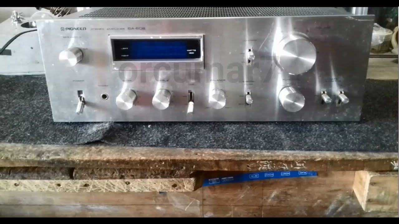 amplificador PIONEER   SA- 608 prende no da audio