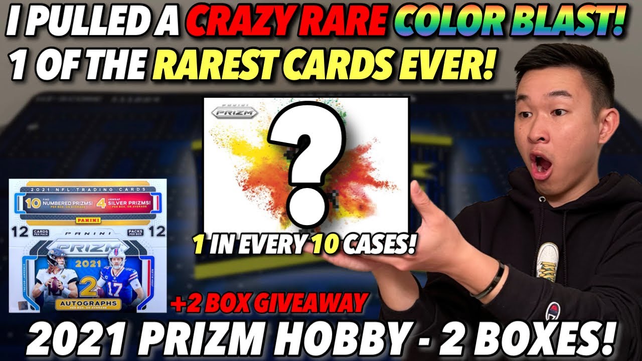 INSANE COLOR BLAST PULL + GOLD VINYL & GOLD! 🤯🔥 | 2021 Panini Prizm Football Hobby Box Review x2