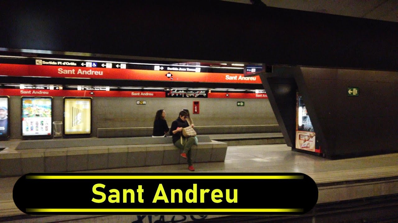 Metro Station Sant Andreu - Barcelona 🇪🇸 - Walkthrough 🚶