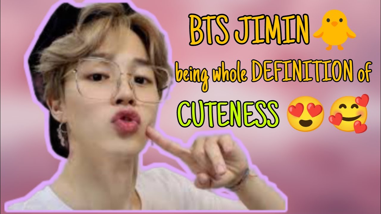 BTS Jimin being whole definition of cuteness 😘#BTS #Jimin #Mochi #RM #Jin #Suga #Jhope #V #Jungkook