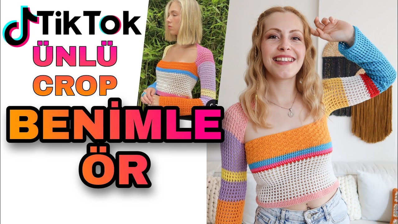 PARÇA İPLERLE ÜNLÜ TikTok BLUZUNU YAPIYORUZ 🤩 | BENİMLE ÖR VLOG | ÖRGÜ SOHBET | TikTok Crochet Top