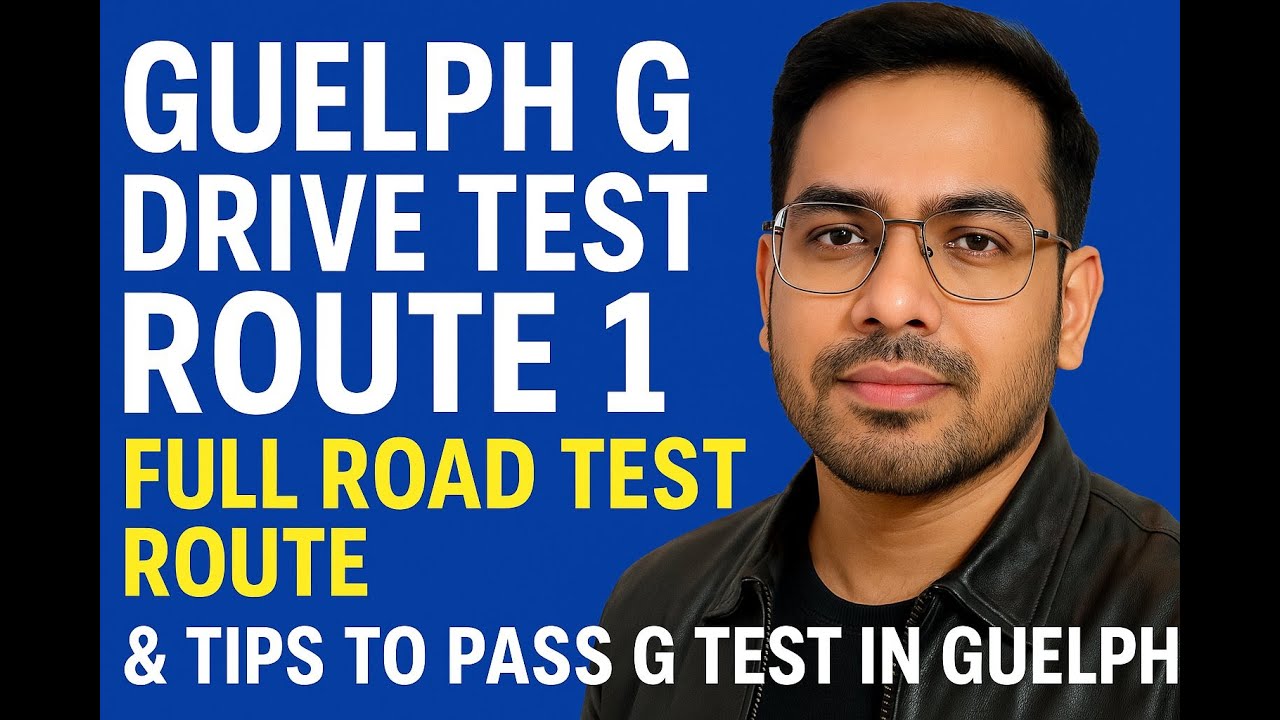 Guelph G Drive Test Route 1 | Full Road Test Route | Tips & Tricks to Pass G Test in Guelph