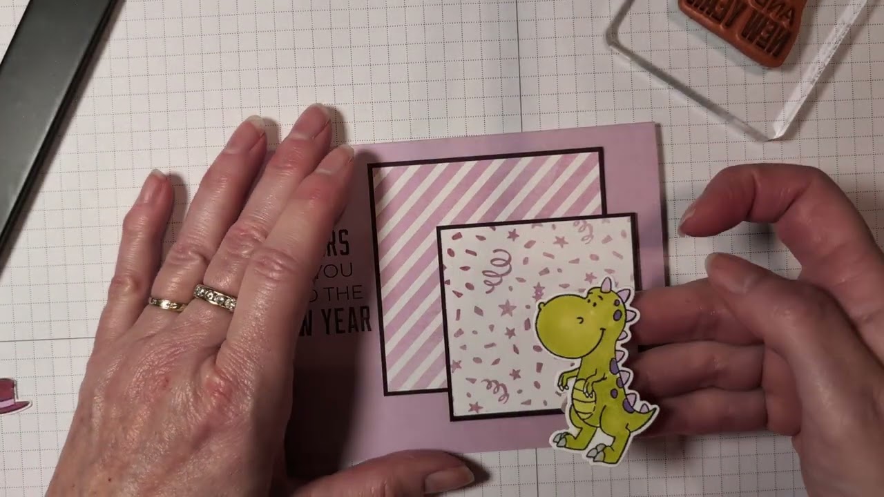 Darling Dinos New Year's card
