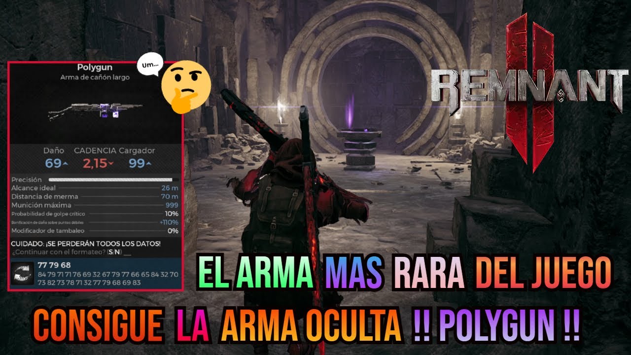 Remnant 2 -🌆The Forgotten Kingdom🌆- 🔫🔁Como conseguir el Arma Oculta Polygun🔁🔫 !! Easter Egg DLC 2 !!