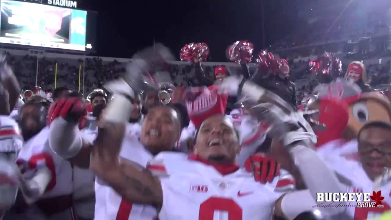 Buckeyes celebrate win over Michigan State