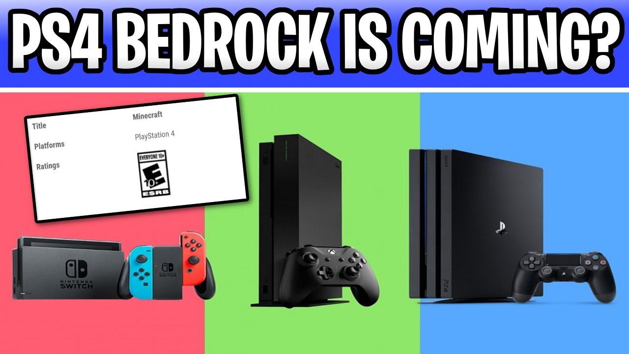 Minecraft PS4 BEDROCK IS FINALLY COMING! (Playstation 4 Bedrock Edition)